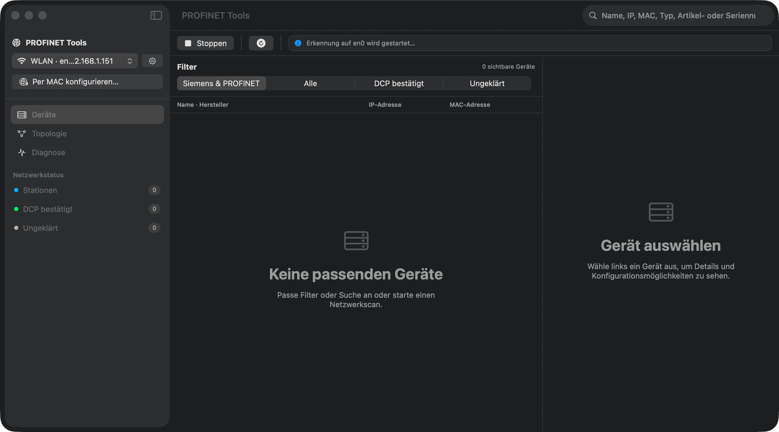 Live-Scan — PROFINET Tools